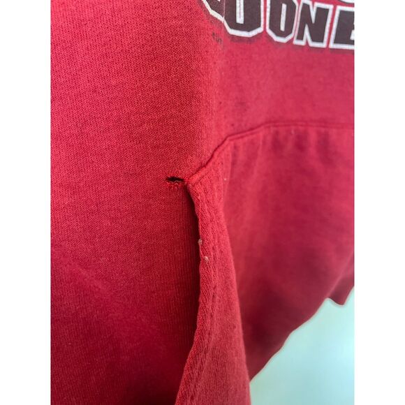 Oklahoma Sooners 2009 National Championship Hoodie Sweatshirt Red Medium - Picture 3 of 5